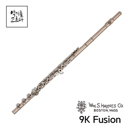 헤인즈 플룻 9K Q Fusion 콤비/골드&amp;실버 합금/전문가용플룻/플루트